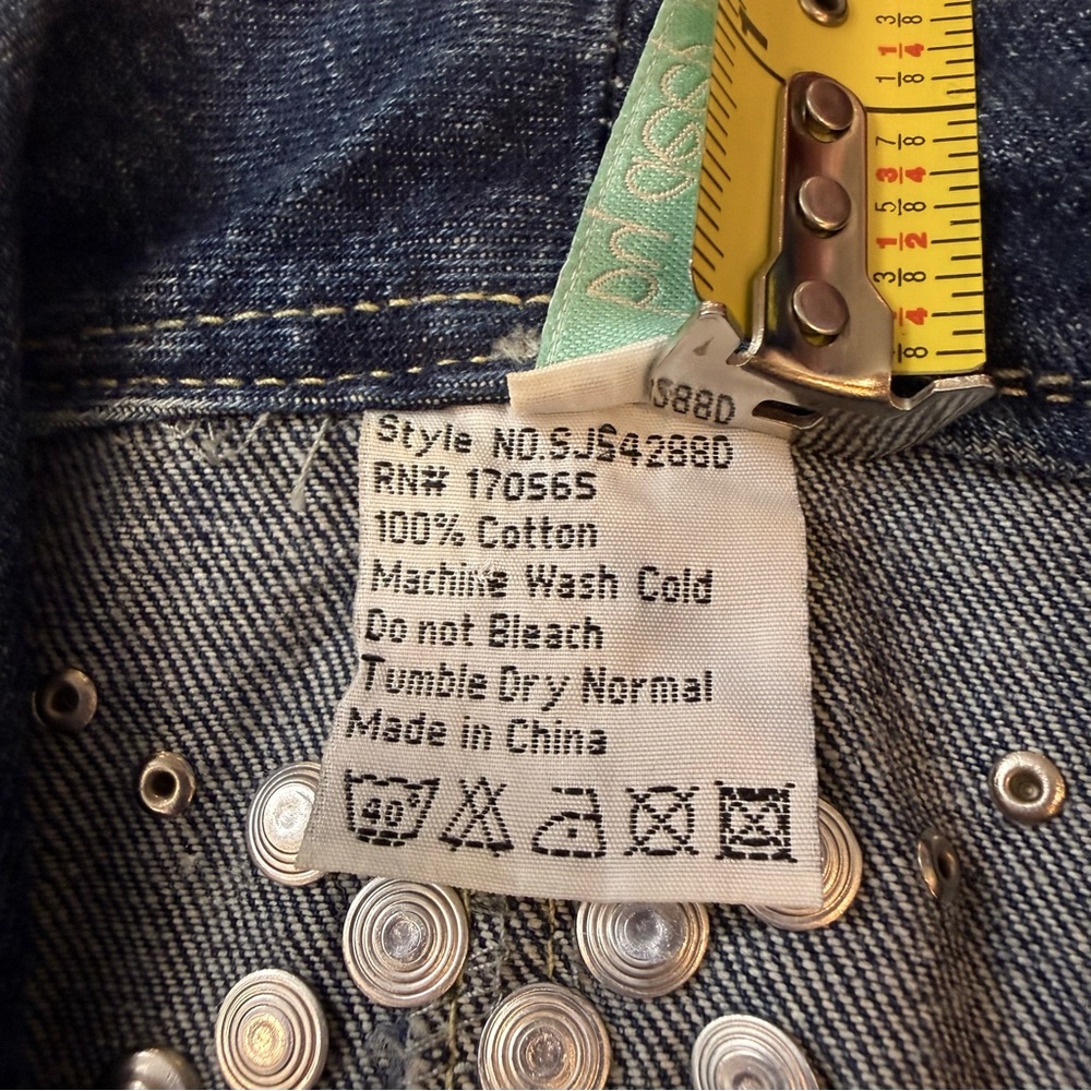 RARE By Deep Los Angeles HEAVILY Studded Denim Vest/Boutique Piece - Medium - Picture 8 of 9